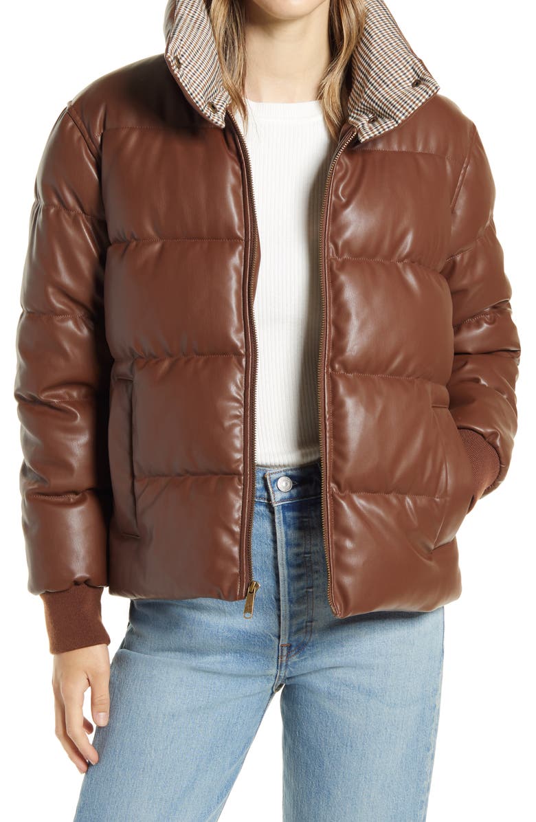 Sam Edelman Faux Leather Puffer Jacket