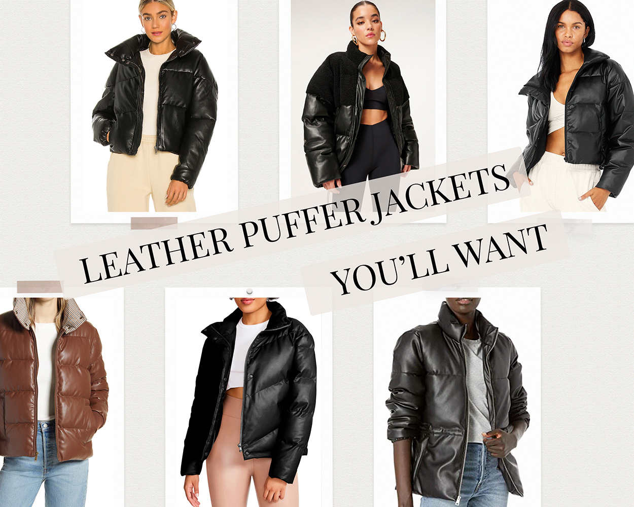 The Best Leather Puffer Jackets For Women